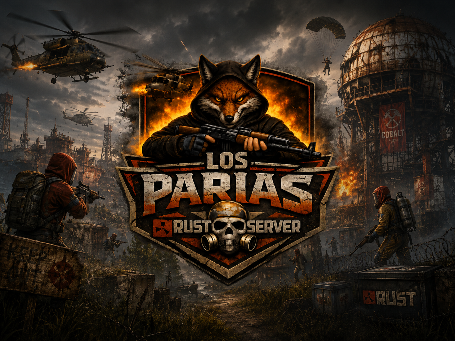 ESP - LOS PARIAS - PVE - KITS - WIPE 18 DE JUNIO RAIDABLE BASES